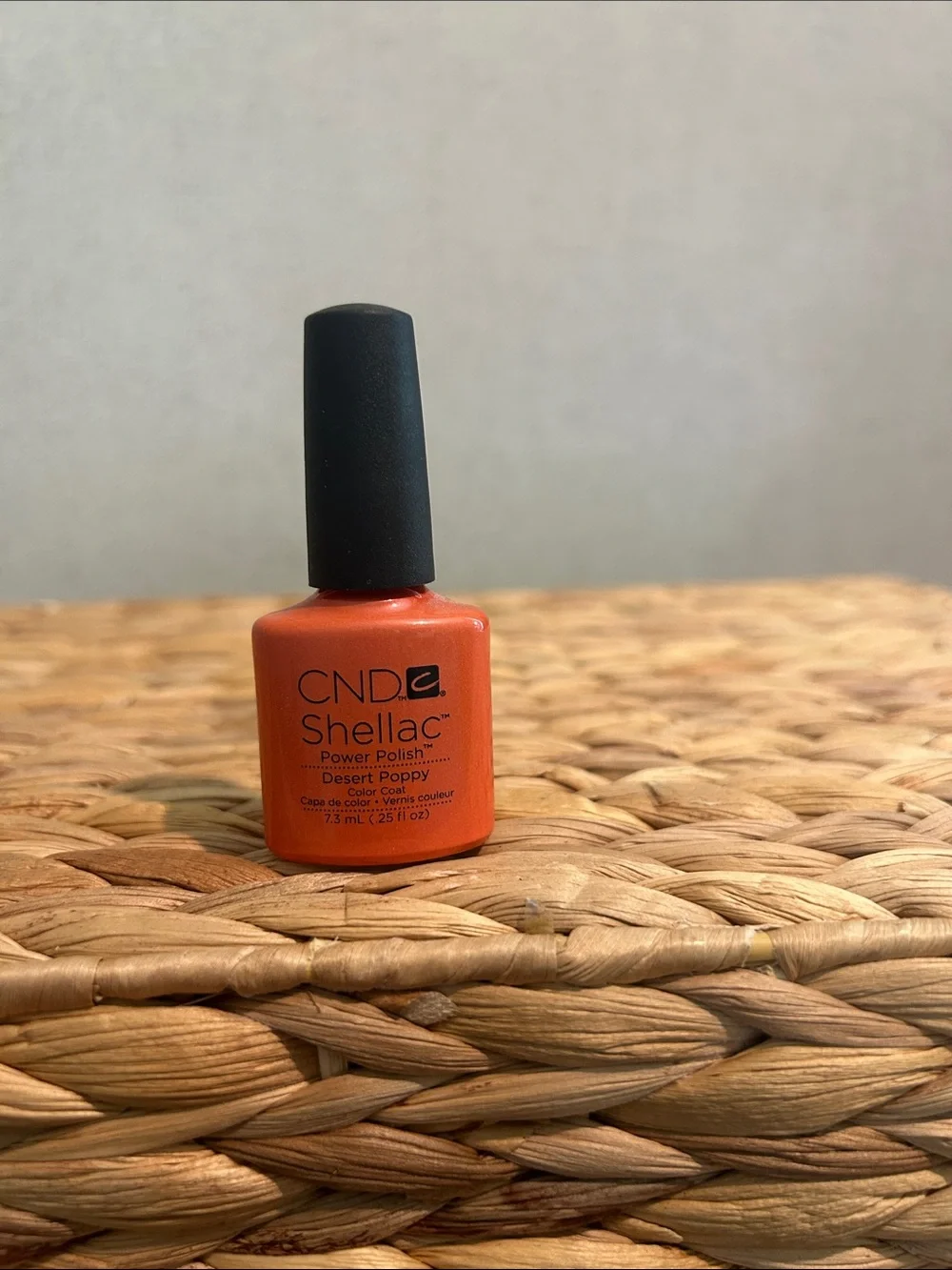 CND Shellac gel Desert Poppy Orange Nail Polish